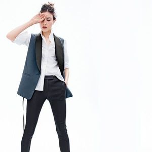 JCrew Collection Sleevless Tuxedo Blazer